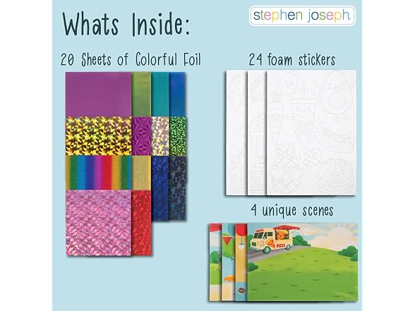 Stephen Joseph - Foil ArtCraft Kit for Kids, Garden