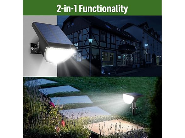 GKGG Waterproof Outdoor Solar Lights