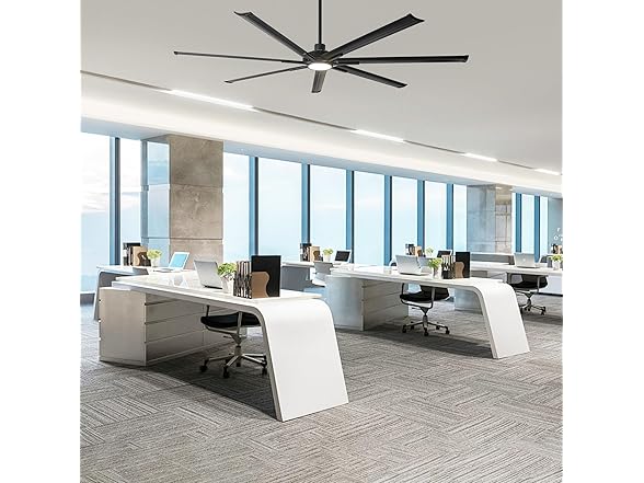 Parrot Uncle F8002BK-PU 100 Inch 100" Ceiling Fan