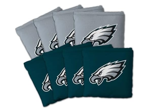 PHILADELPHIA EAGLES Set of 8 Cornhole Bags