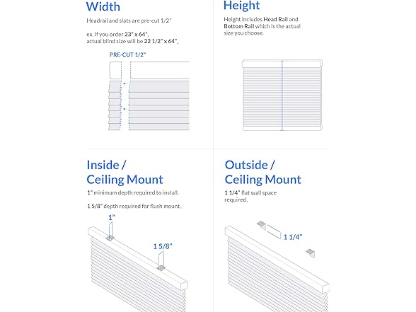 CHICOLOGY Blinds for Windows, Mini Blinds