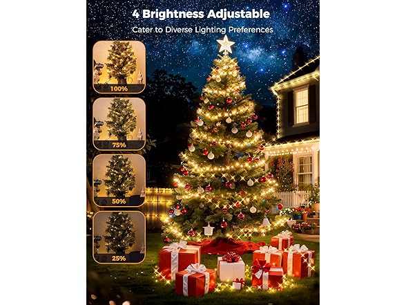Brightever Christmas Lights- 1100 Bulbs 360FT