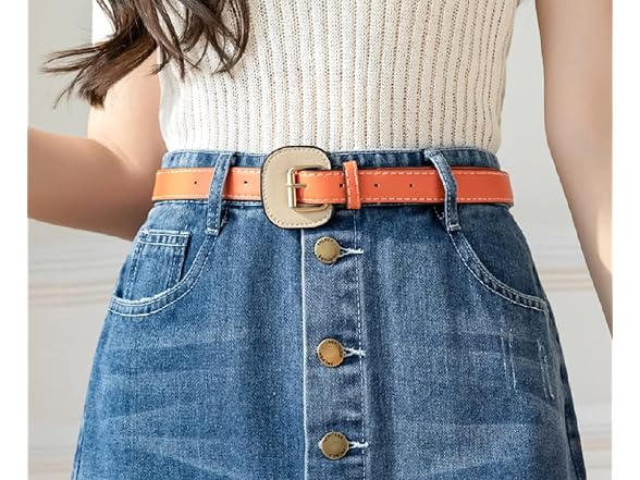 Chartou Women (M) Elegant High Waist Pleated Skirt