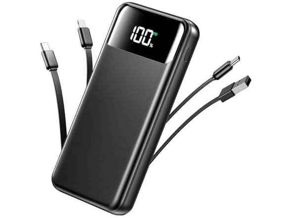 OHOVIV 50000mAh Power Bank with Built In Cables