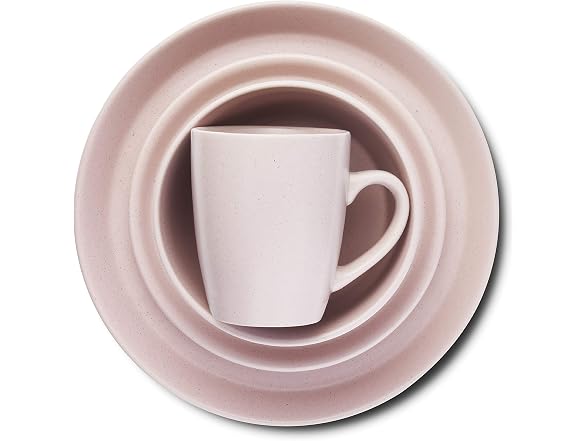 Stone Lain Albie Stoneware 16-Piece Modern Dinnerware Set