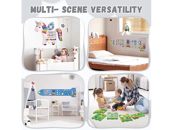 Nigwet Rocket Sensory Wall Panel for Kids