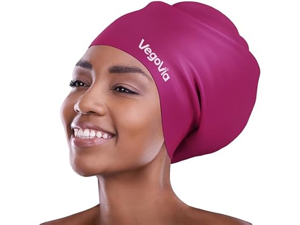 VegoVia Large Swim Cap Maroon