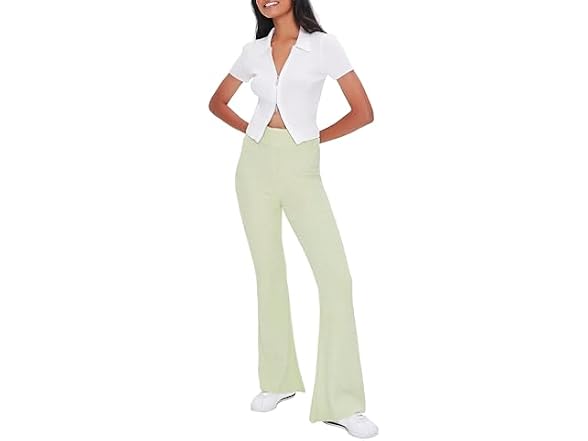 Forever 21 (M) High-Rise Flare Pants
