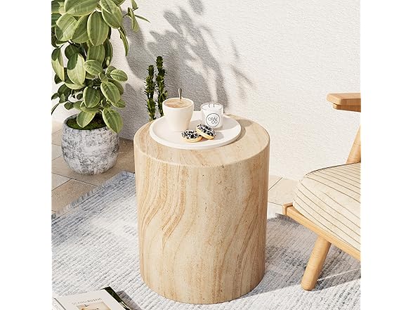 Royal Windsor Outdoor Side Table for Patio Set of 2, Faux Tr (Open Box)