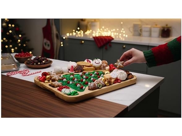 Farberware Tree Build-A-Board with Clear Locking Lid 