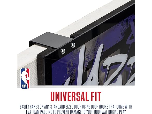Franklin Sports NBA Utah Jazz Over The Door Basketball Hoop