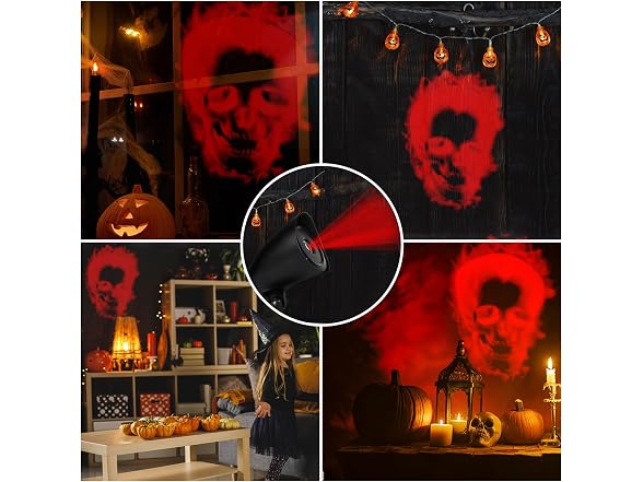 Halloween Projector Lights, Red Skull