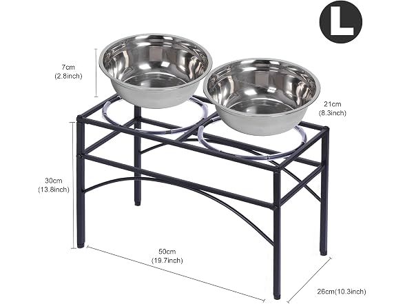 Dazone Elevated Dog Bowls