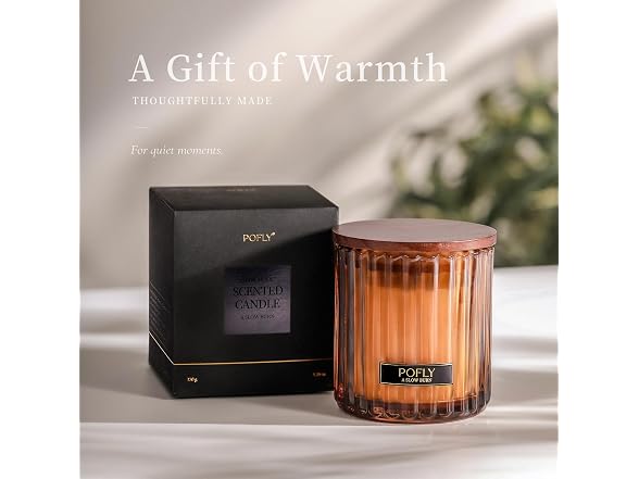 POFLY French Lavender Scented Candle