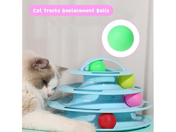 40pcs Flashine cat ball toys