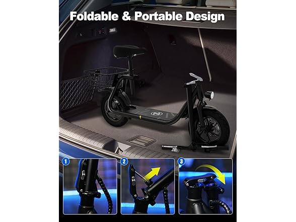 ZDZA ZD06 Electric Scooter with Seat