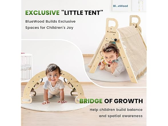 BlueWood Pikler Triangle Climbing Set