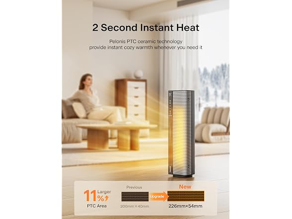 PELONIS 23 Ceramic Tower Baseboard Ceramic Heater