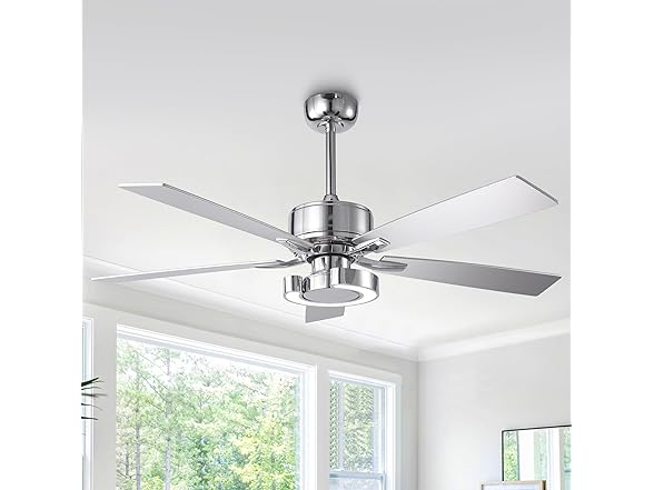 Parrot Uncle 52 Inch Ceiling Fan with Light and Remote