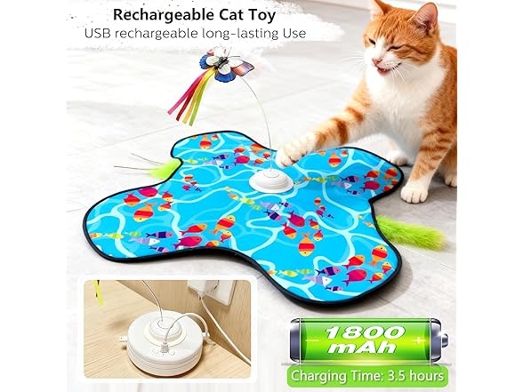 Tlaijiang Touch Activated Cat Toy