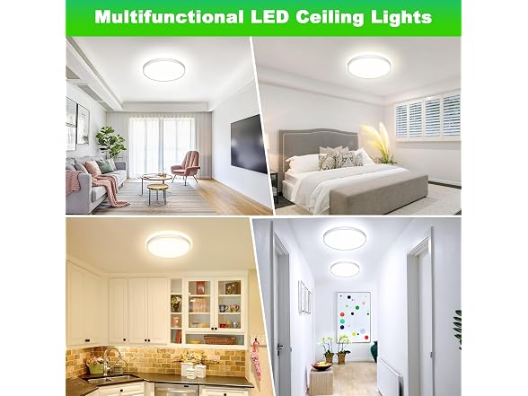 GoBright B0FT7QZTJG 8-Pack Flush Mount LED Ceiling