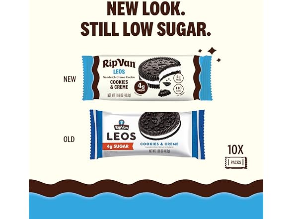 10PK Rip Van LEOs - Cookies and Cream Sandwich Cookies