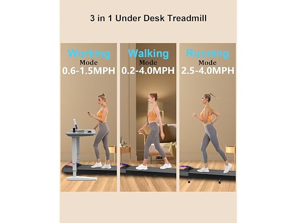 CYCLERADE Walking Pad Treadmill (Blue)