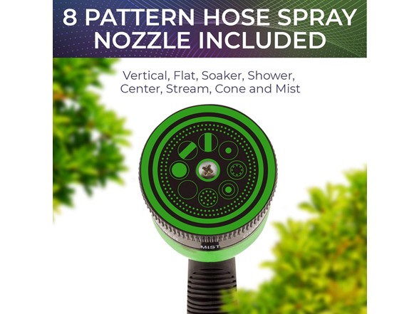 Expandable Garden Hose 50ft w/ 8 Nozzle