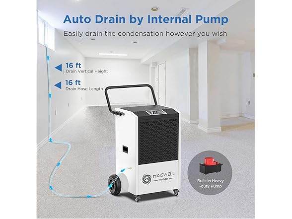 Moiswell 240 Pints Commercial Dehumidifier