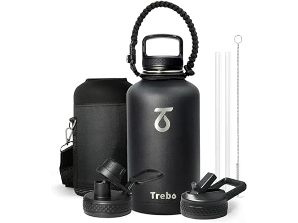 Trebo Water Bottle with Paracord Handle