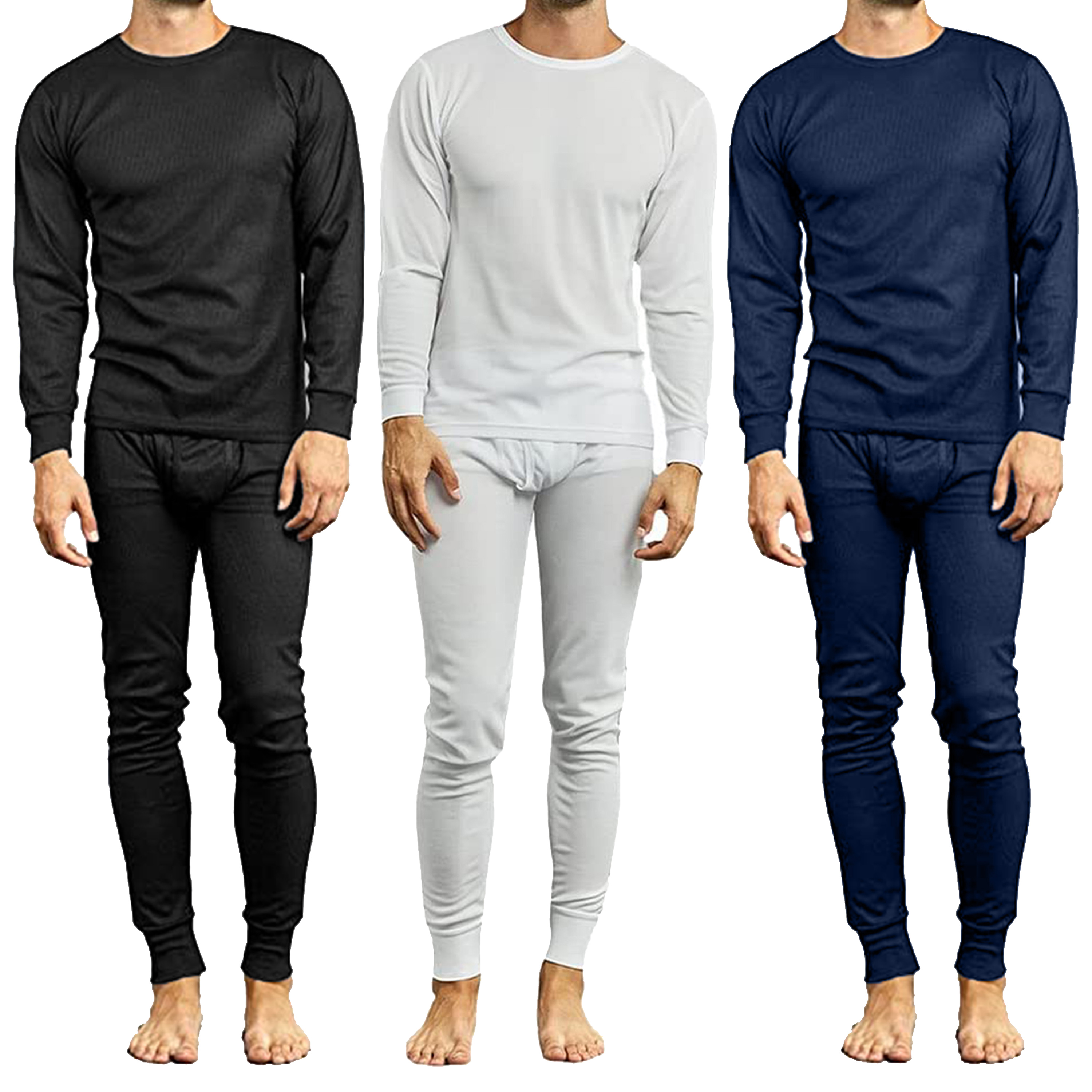 Mens Winter Thermal Top & Bottom Sets (S-3XL) - Gallery 29