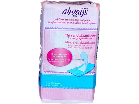 Always Dailies Liners Thin Regular