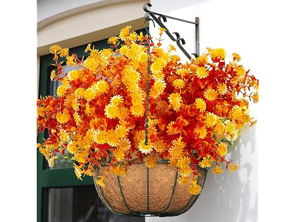 Grunyia 12 Bundles Artificial Fall Flowers