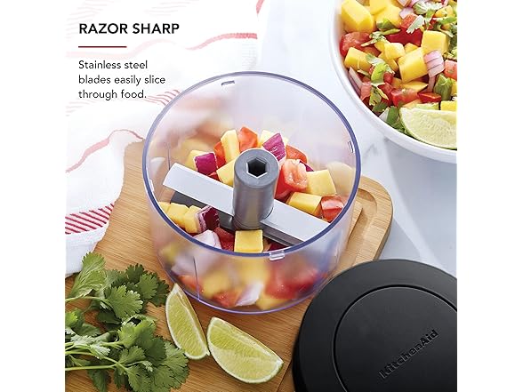 KitchenAid Manual Food Chopper, 3.8 Cup