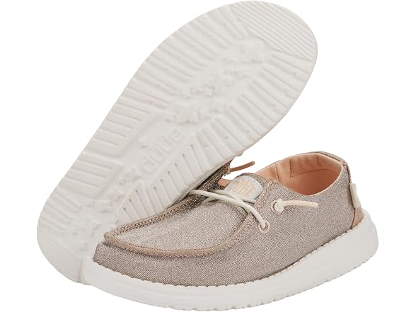 Hey Dude Kids Wendy Metallic Sparkle Shoes