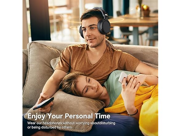 NOUUI Wireless Headphones for TV Watching