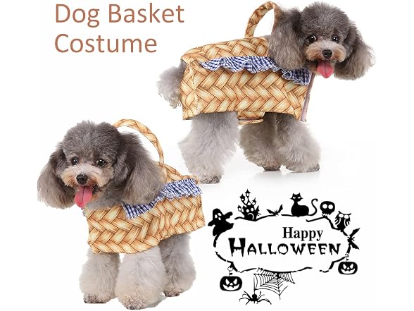 Basket Dog Costume Halloween Costumes Small - Gallery 4