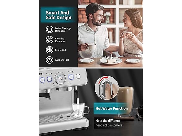 Gevi Espresso Machines with Grinder