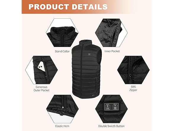 Heated Vest for Men