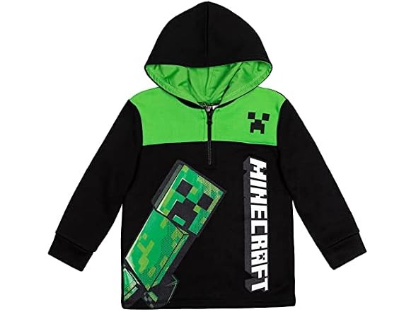 Minecraft Boys (7-8) Half Zip Hoodie