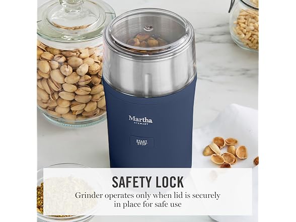 Martha Stewart Electric Coffee & Spice Grinder, Indigo Blue