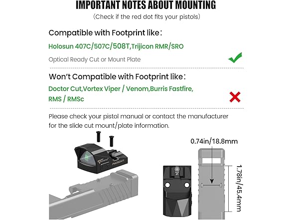 VOTATU PMD504-G Micro Green Dot Sight
