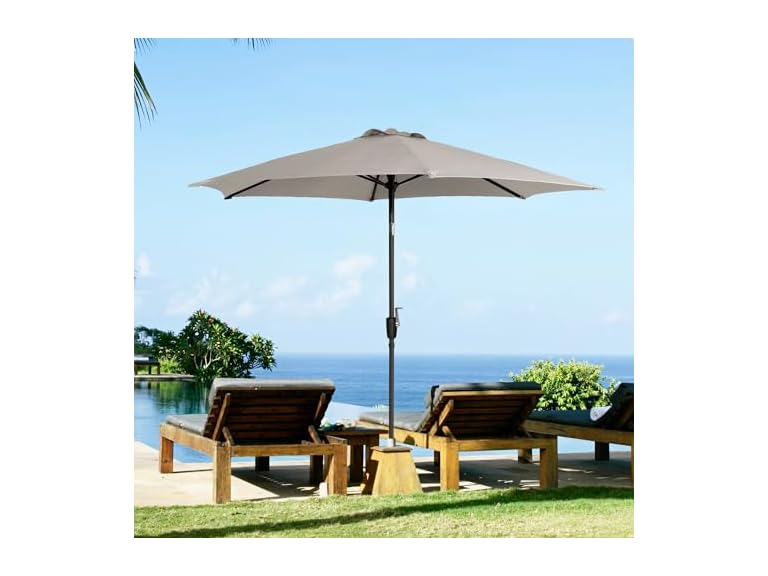 Parrot Uncle GM-3002CS Large Patio Umbrella Table Umb