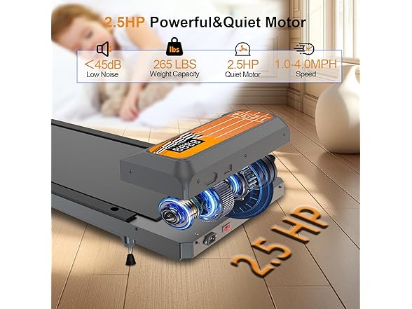 Walking Pad Treadmill Handle Bar, 2.5 HP