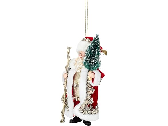 Kurt S. Adler 6.5" Fabriché™ Regal Red Santa Tree