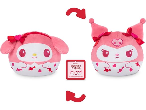 TeeTurtle Reversible My Melody Pink and RedPlush