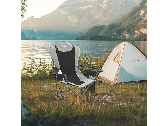 Aohanoi Grey Heavy Duty Camping Chair