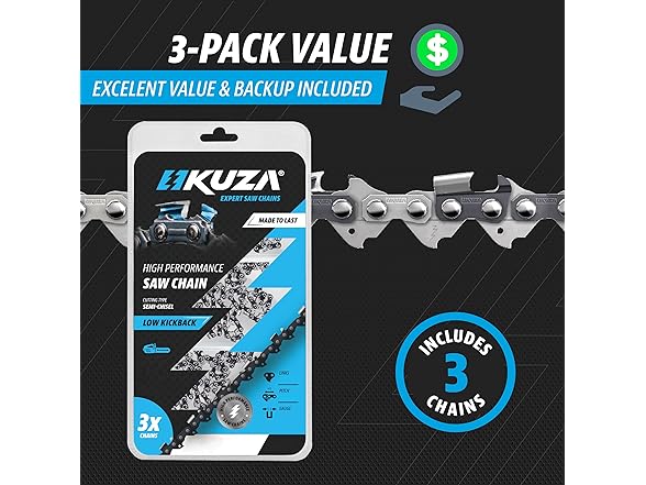 KUZA 18 Inch Chainsaw Chain 0.325" Pitch