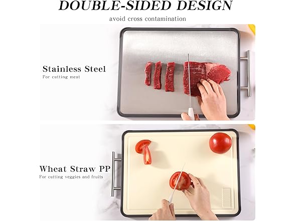 Stainless Steel Cutting Board (16”×12”)