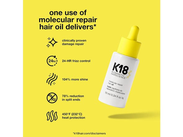 K18 Molecular Repair Hair Oil